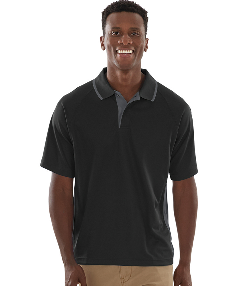 Charles River Men's Color Blocked Wicking Polo