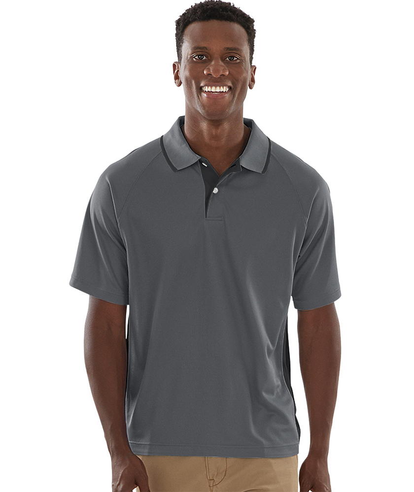 Charles River Men's Color Blocked Wicking Polo