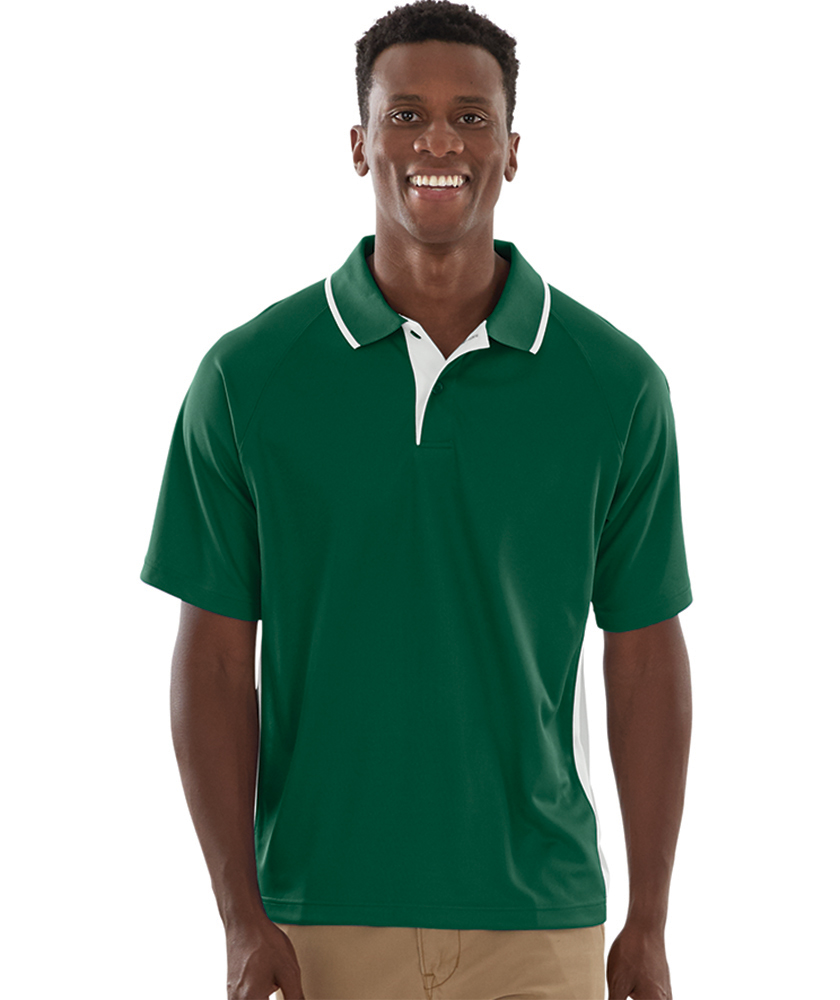 Charles River Men's Color Blocked Wicking Polo