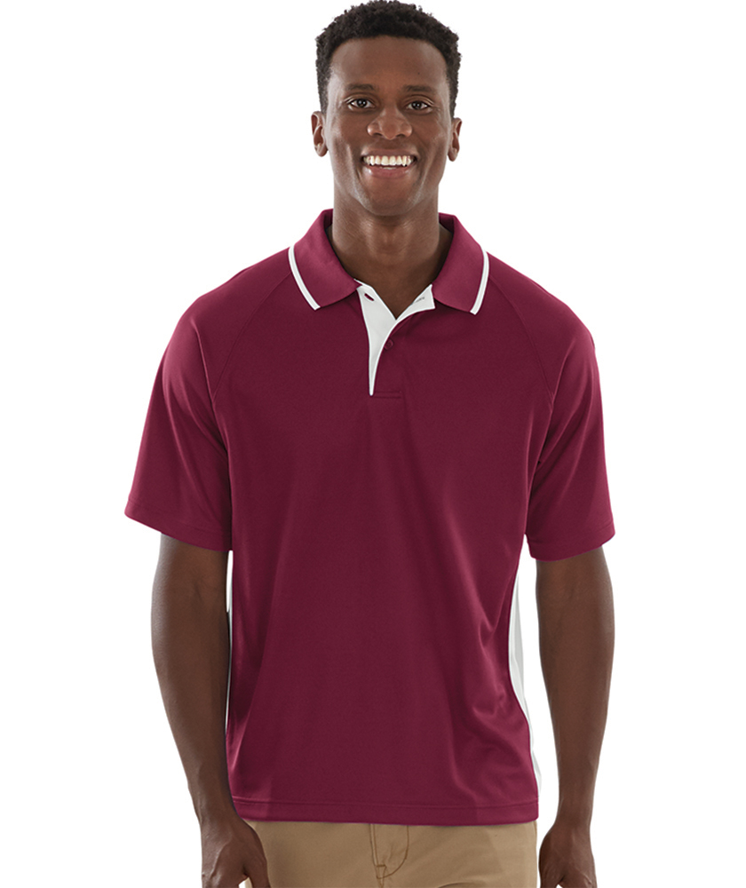 Charles River Men's Color Blocked Wicking Polo