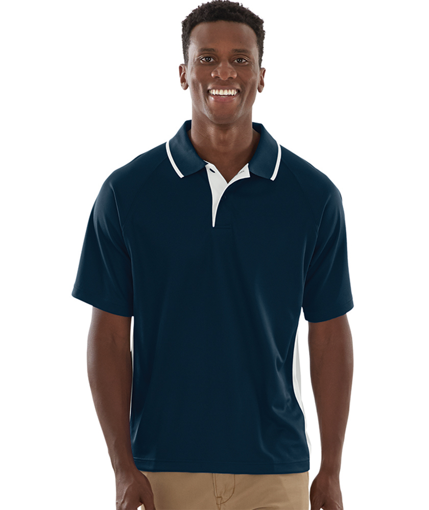 Charles River Men's Color Blocked Wicking Polo