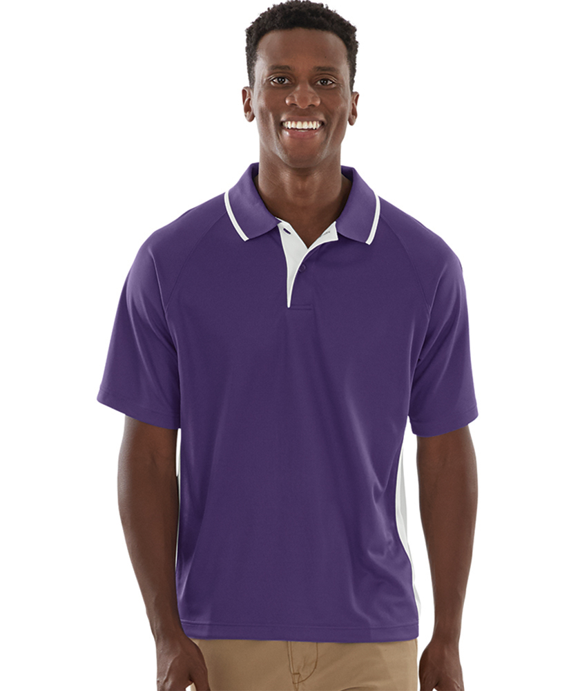 Charles River Men's Color Blocked Wicking Polo
