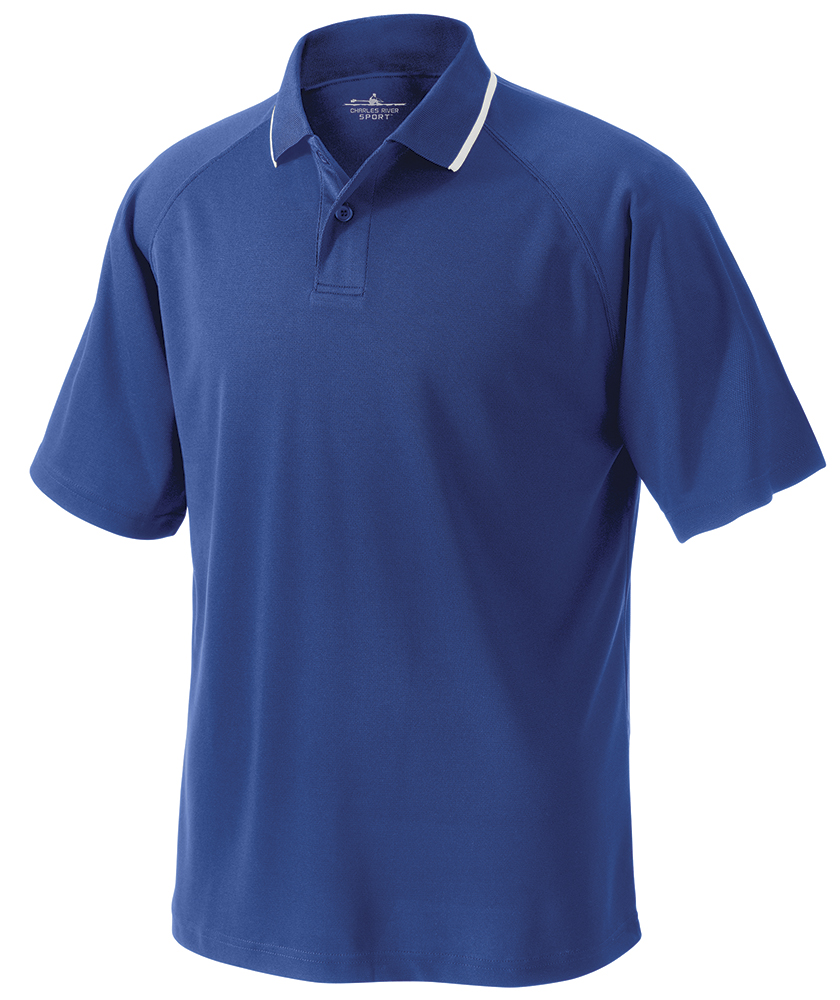 Charles River Men's Classic Solid Wicking Polo