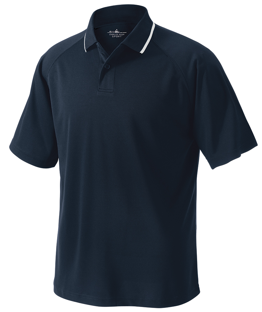 Charles River Men's Classic Solid Wicking Polo