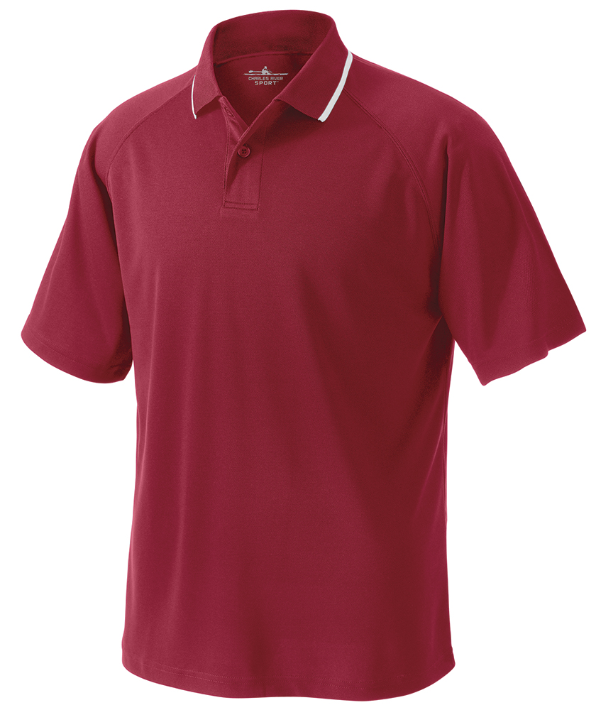 Charles River Men's Classic Solid Wicking Polo