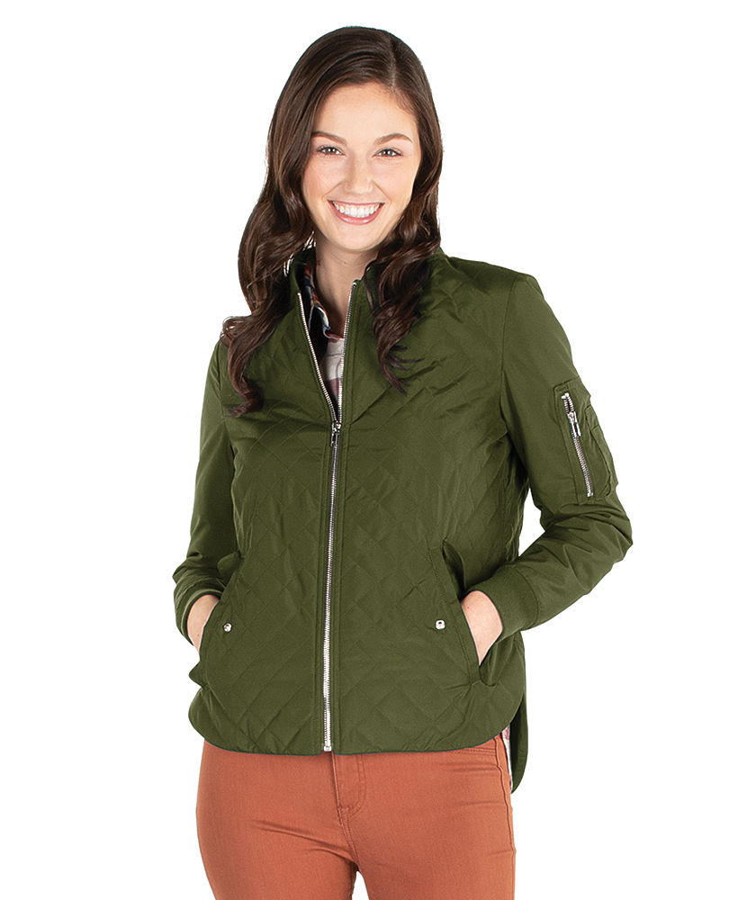 Charles River Women's Quilted Boston Flight Jacket