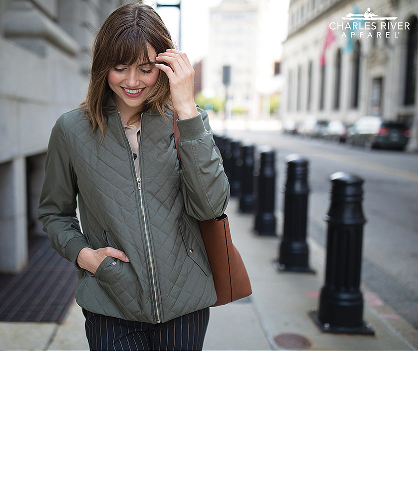 Charles River Women's Quilted Boston Flight Jacket