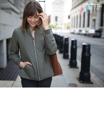 Charles River Women's Quilted Boston Flight Jacket