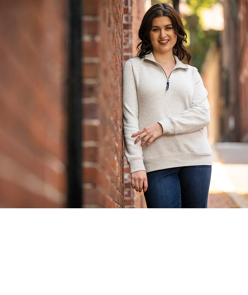 Charles River Women's Crosswind Quarter Zip Sweatshirt