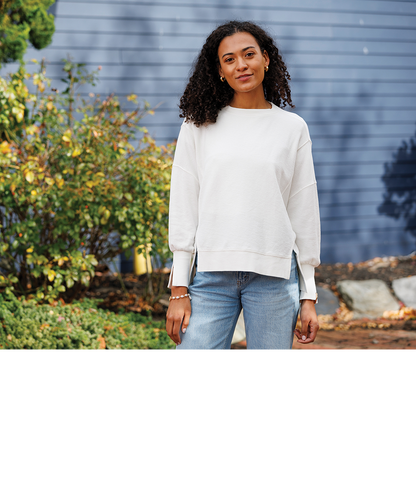 Charles River Women's Camden Spliced Crew Neck Sweatshirt