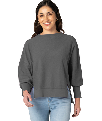 Charles River Women's Camden Spliced Crew Neck Sweatshirt