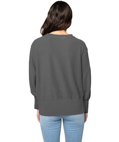 Charles River Women's Camden Spliced Crew Neck Sweatshirt