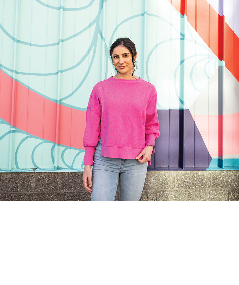 Charles River Women's Camden Spliced Crew Neck Sweatshirt