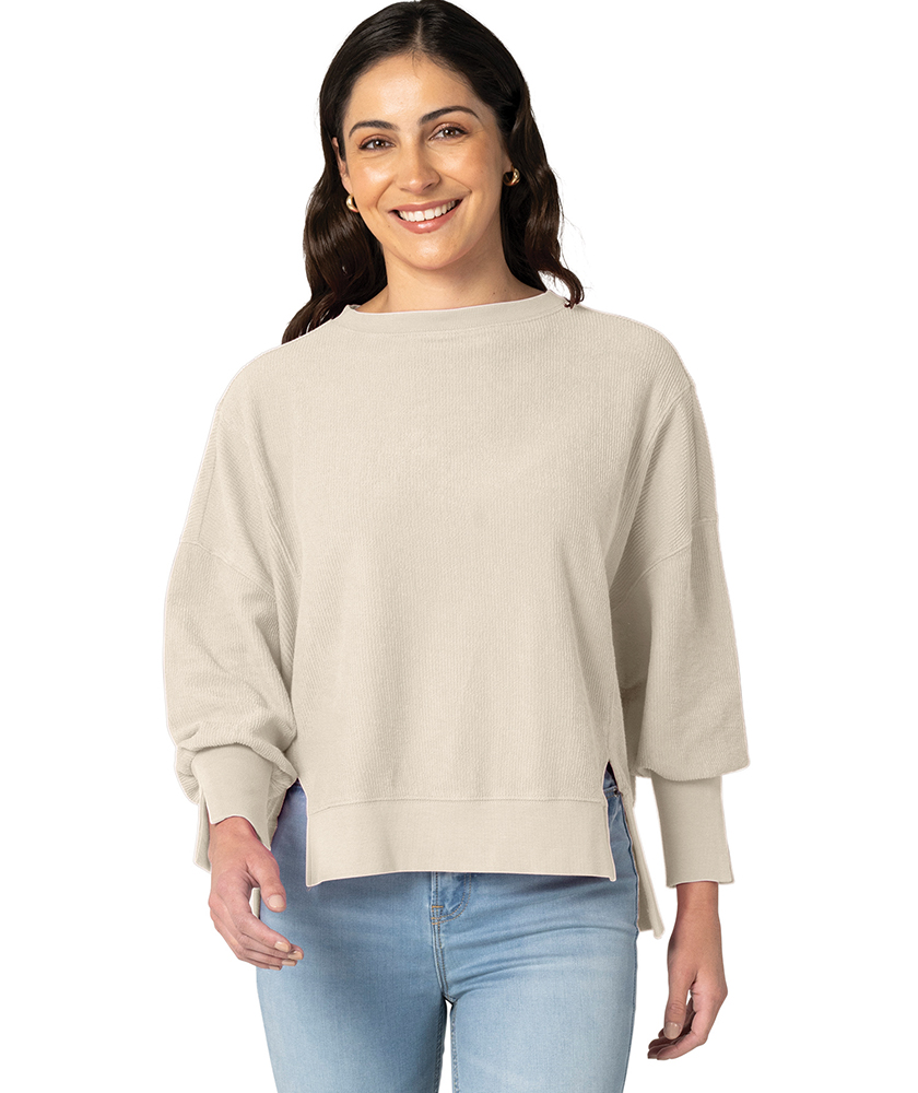 Charles River Women's Camden Spliced Crew Neck Sweatshirt