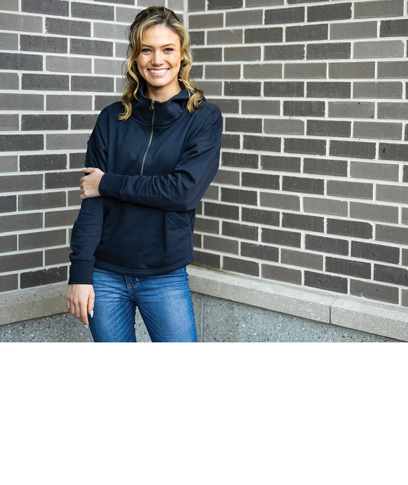 Charles River Women's Willow Scallop Hem Hoodie