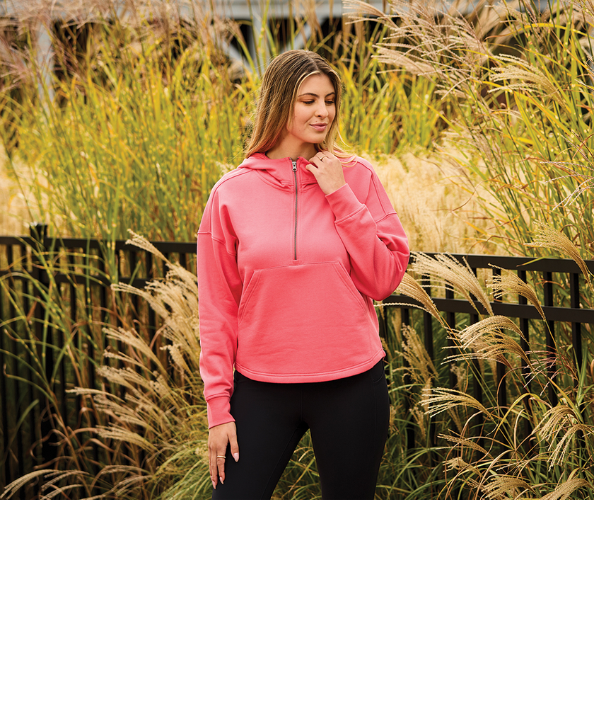 Charles River Women's Willow Scallop Hem Hoodie