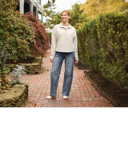 Charles River Women's Willow Half Zip Sweatshirt
