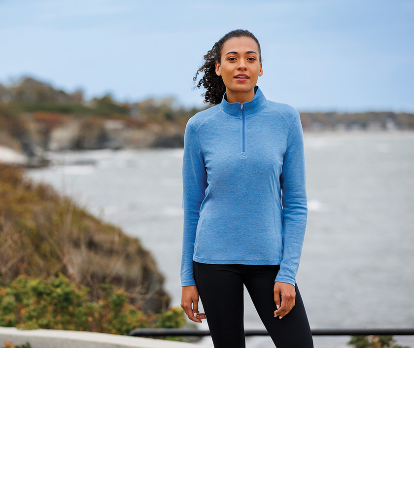 Charles River Women's Vista Tri-Blend Quarter Zip