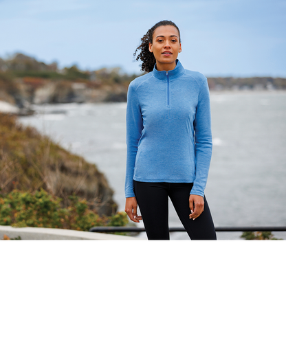 Charles River Women's Vista Tri-Blend Quarter Zip