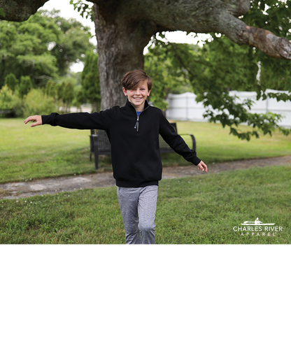 Charles River Youth Crosswind Quarter Zip Sweatshirt