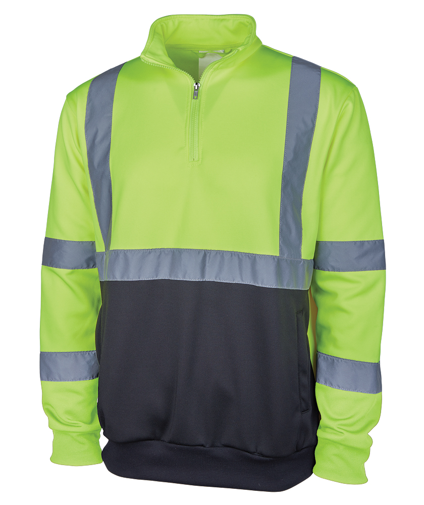 Charles River Quarter Zip Hi-Vis Sweatshirt