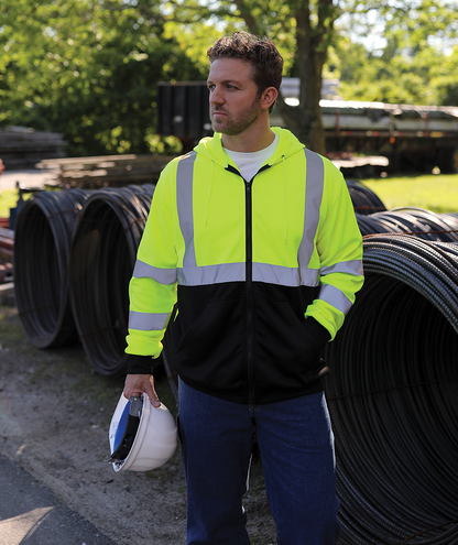 Charles River Signal Hi-Vis Full Zip Hoodie