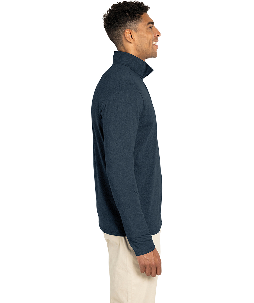 Charles River Men's Heathered Eco-Logic Stretch Quarter Zip