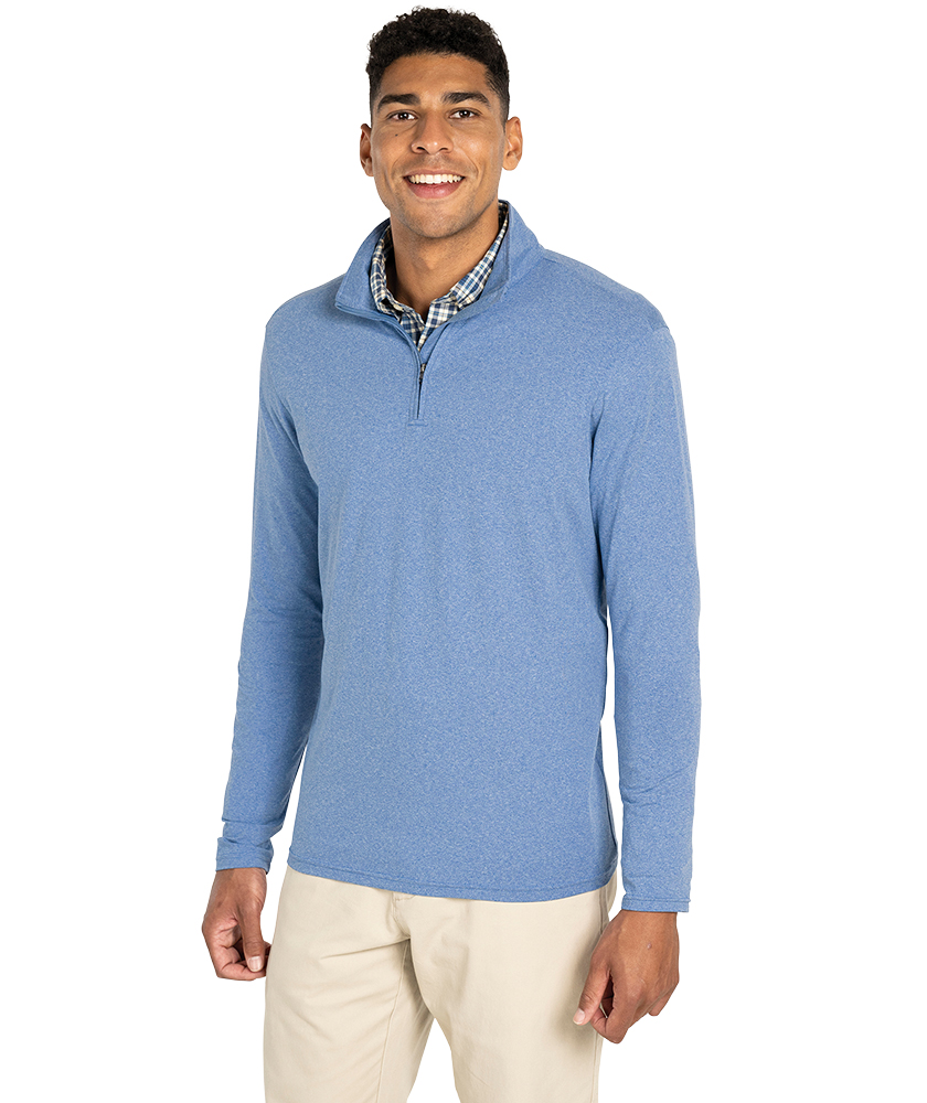 Charles River Men's Heathered Eco-Logic Stretch Quarter Zip