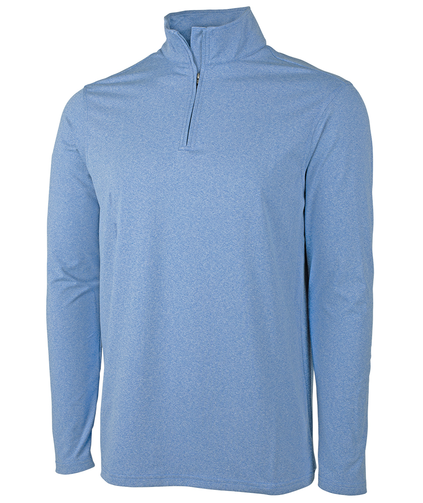 Charles River Men's Heathered Eco-Logic Stretch Quarter Zip