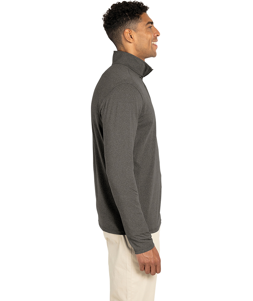 Charles River Men's Heathered Eco-Logic Stretch Quarter Zip