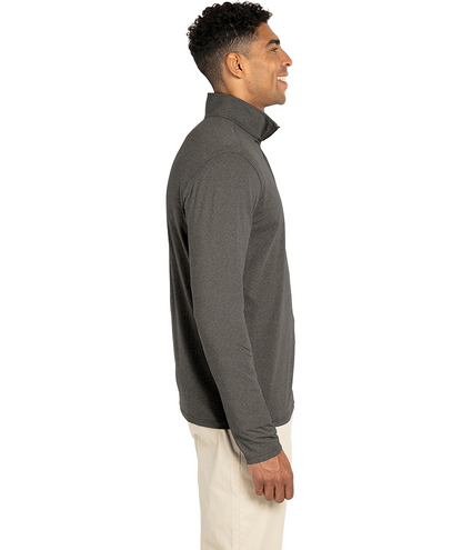 Charles River Men's Heathered Eco-Logic Stretch Quarter Zip