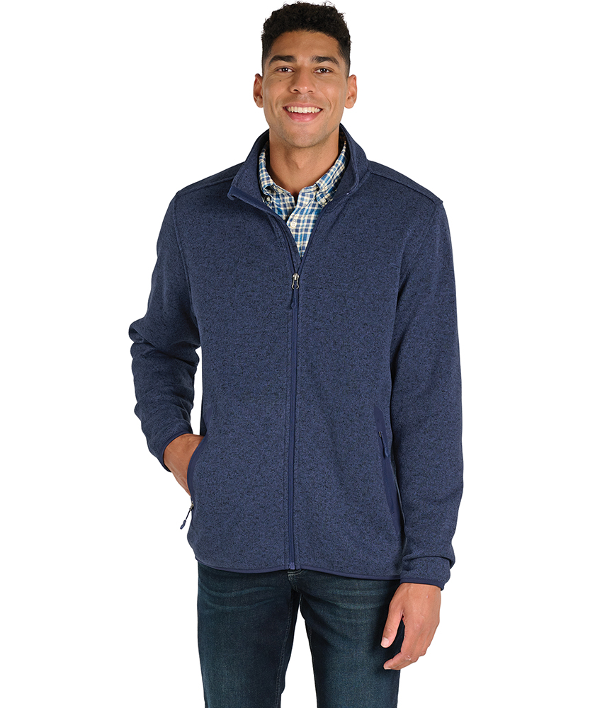 Charles River Men's Heathered Fleece Jacket