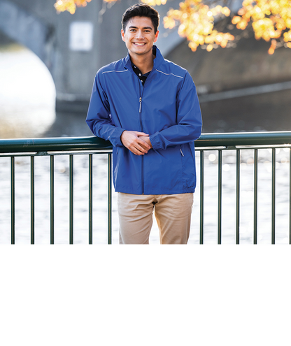 Charles River Men's Skyline Pack-N-Go® Full Zip Reflective Jacket