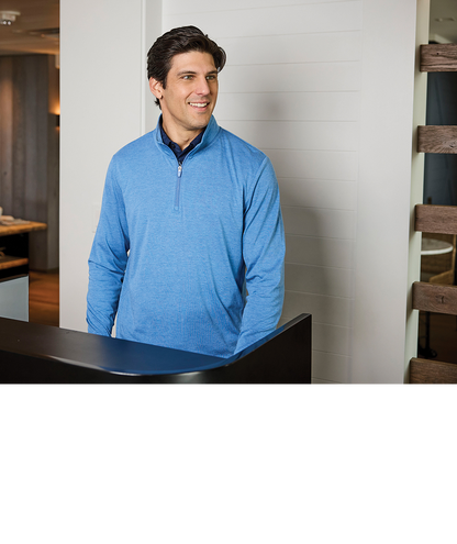 Charles River Men's Vista Tri-Blend Quarter Zip