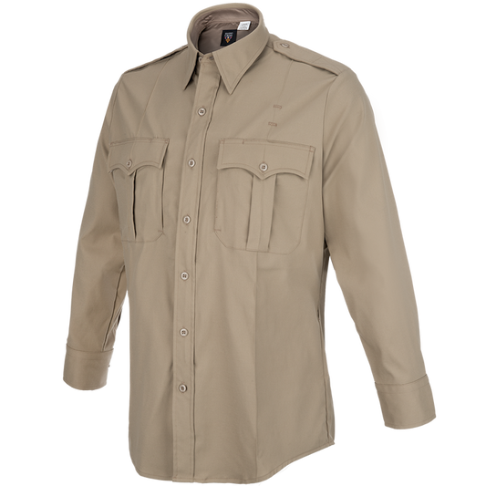 Flying Cross Core Flex Men's Long Sleeve Class A Shirt - Silver Tan