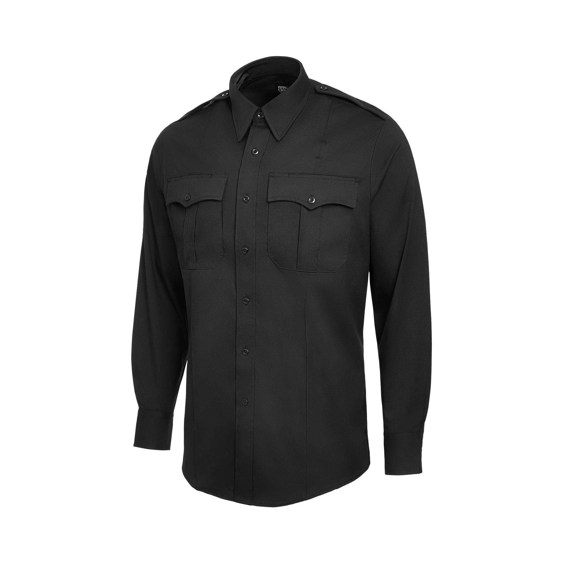 Flying Cross Core Flex Men's Long Sleeve Class A Shirt - Black