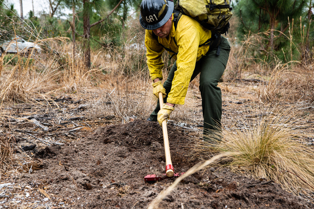 Council Tool Fire Rake; 60 in. Wooden Handle