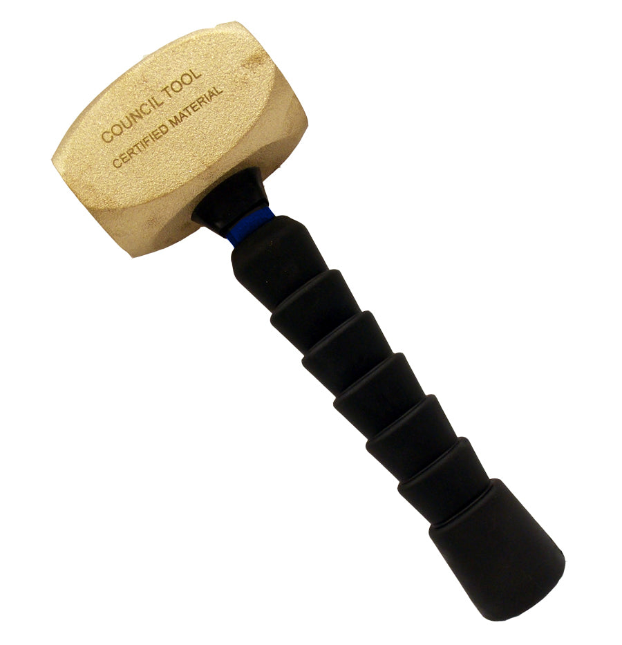 Council Tool 3.8 lbs. Non-Sparking Hammer; 10 in. Fiberglass Handle