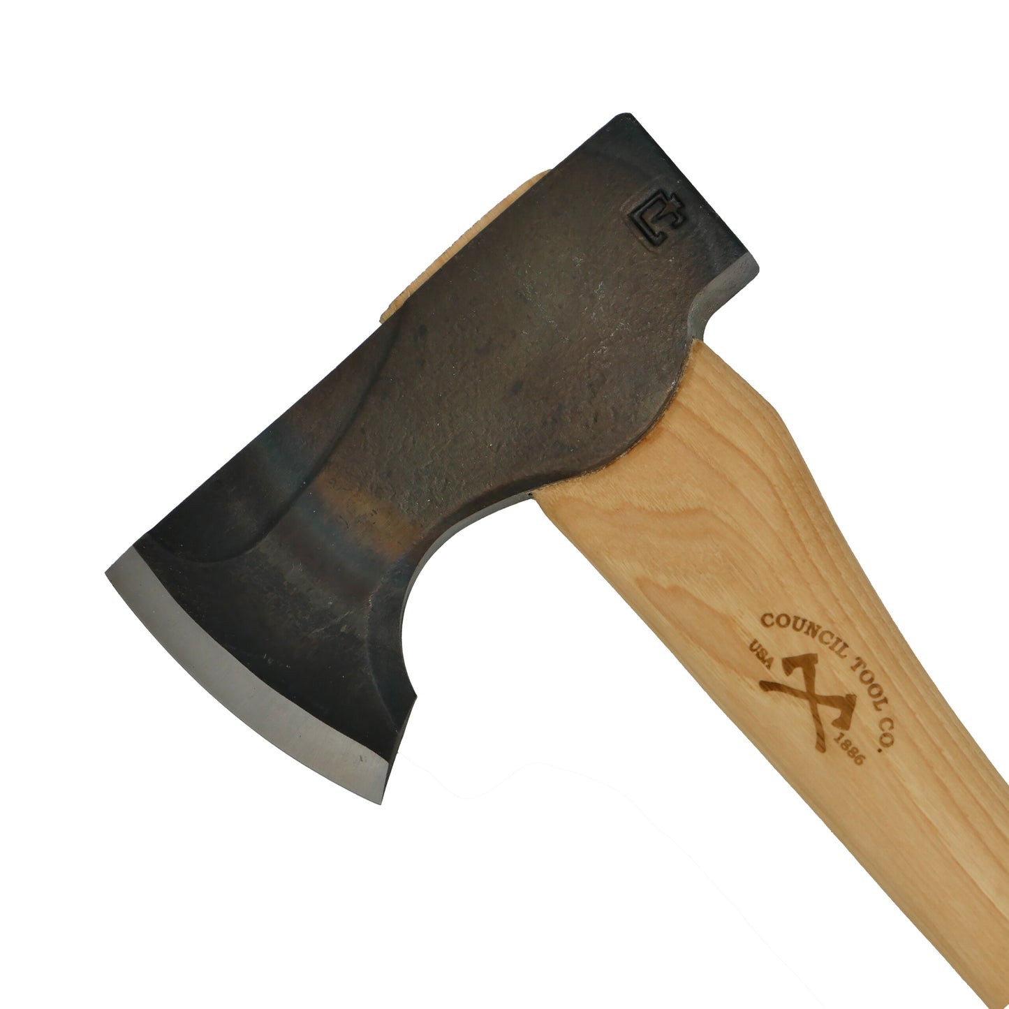 Council Tool 2 lbs. Wood-Craft Pack Axe, 24 in. Curved Handle, Mask