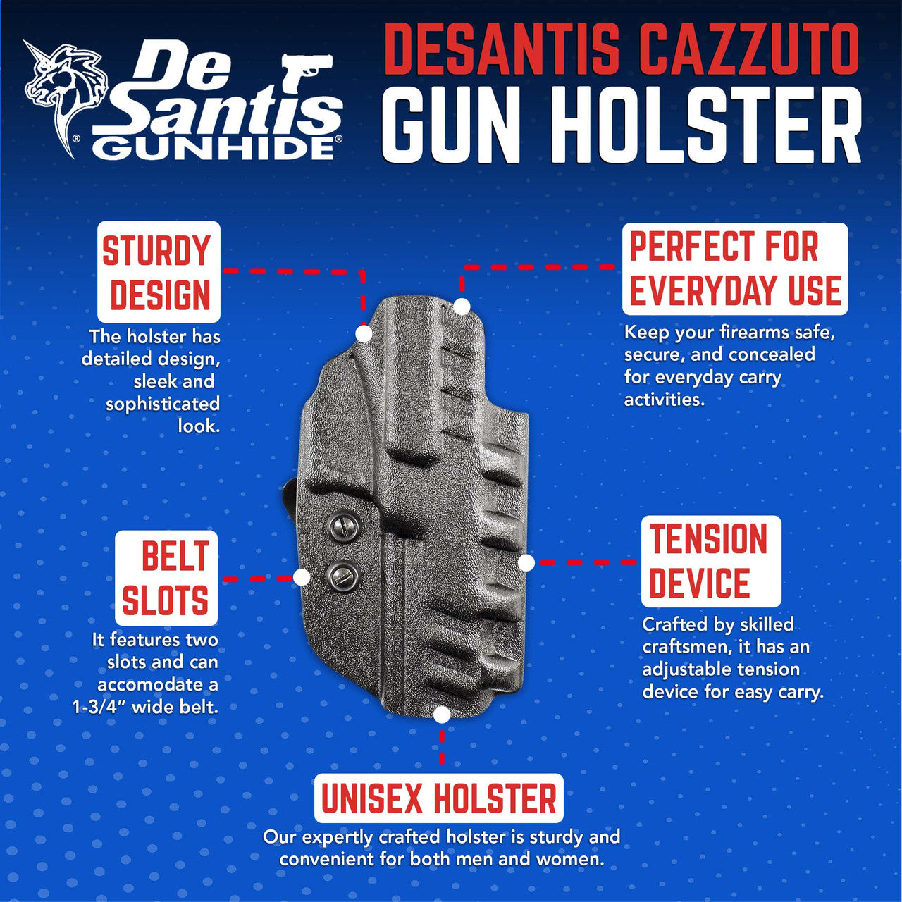 DeSantis GunHide Cazzuto, FN Herstal, Black