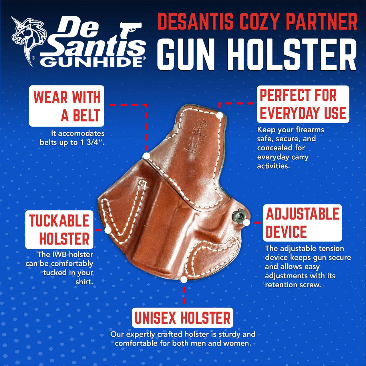 DeSantis GunHide Cozy Partner, Walther Make, PPS, Black with Left Fit