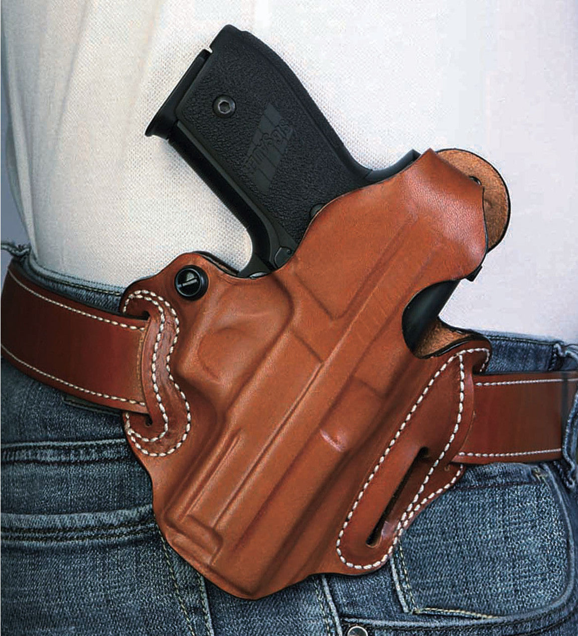 DeSantis GunHide Thumb Break Scabbard, Para Ordnance Make, Black Right Fit with Unlined Finish