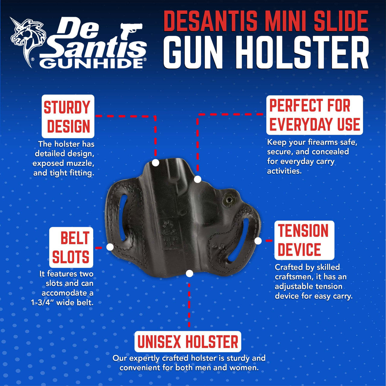 DeSantis GunHide Mini Slide, FN Herstal Make, Black