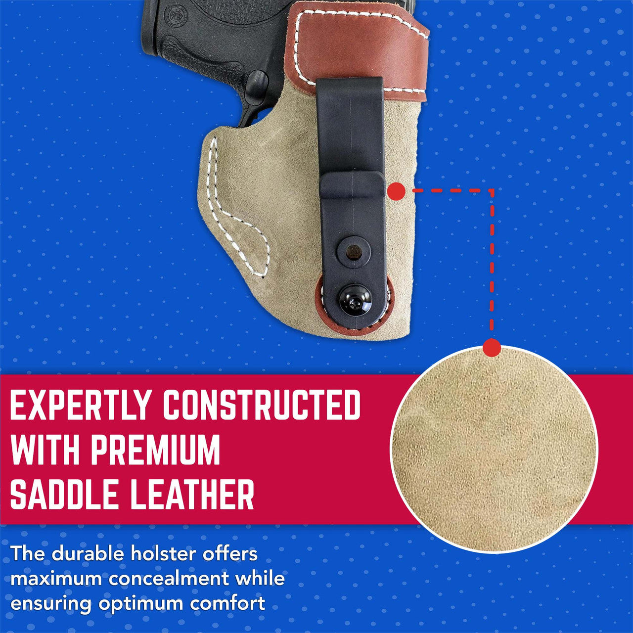 DeSantis GunHide Sof-Tuck, Mossberg Make, MC1SC, Natural