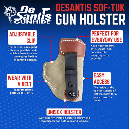 DeSantis GunHide Sof-Tuck, Para Ordnance Make, Natural with Right Fit