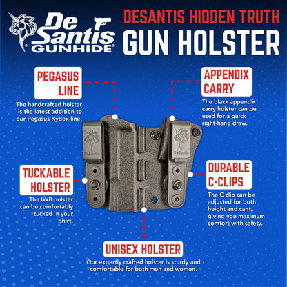 DeSantis GunHide Hidden Truth, Sig Sauer Make, Black with Right Fit