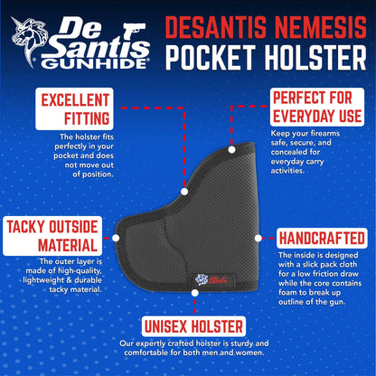 DeSantis GunHide The Nemesis, Keltec Make, Black with Ambidextrous Fit