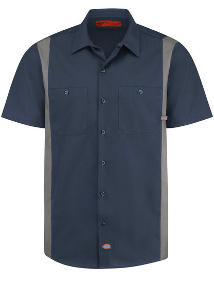 Dickies Men's Industrial Color Block Short-Sleeve Shirt