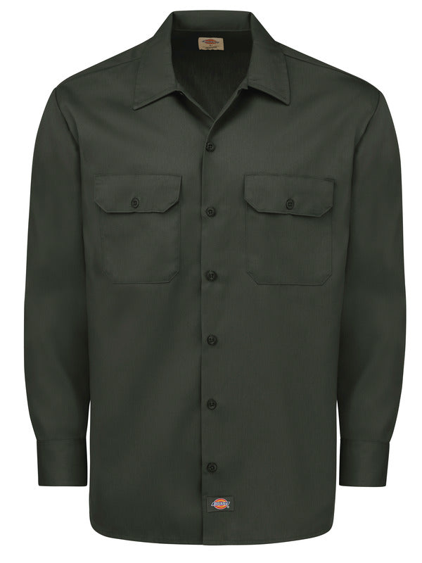 Dickies Men's Long-Sleeve Traditional Work Shirt