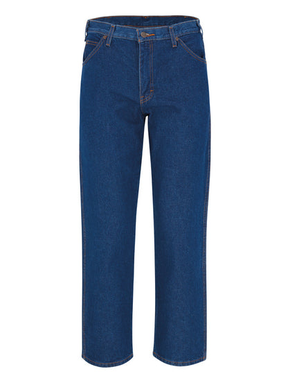 Dickies Men's Industrial Relaxed Fit Jean - Rinsed Indigo Blue